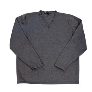 Patrick James West Coast Men’s Large 52 V Neck 100% Merino Wool Sweater